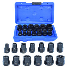 1Ensemble Kit Extracteur Écrou Chrome-Molybdène Noir