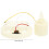 3Pièces Mèches Bougie Beige Accessoire Déco Lampe LED DIY 2