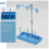 ensemble supports cônes universels fil bleu ciel 4