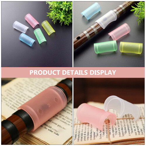 5Pièces Housses Protectrices Flûte Roses Matériau ABS 2