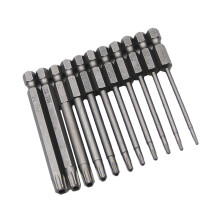 11Pièces Embouts Tournevis Plum Acier S2 Argent Réparation