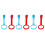 6 Pcs Pull Ring Hanging Toy For Infant Toddler 11