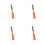 4Pièces Outils Démontage Grip Golf Orange Acier 9