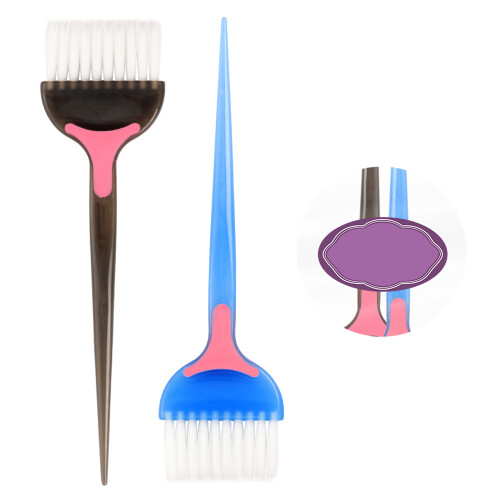 2Pcs Durable Hair Color Applicator Comb Hair Dyeing Tool Assorted