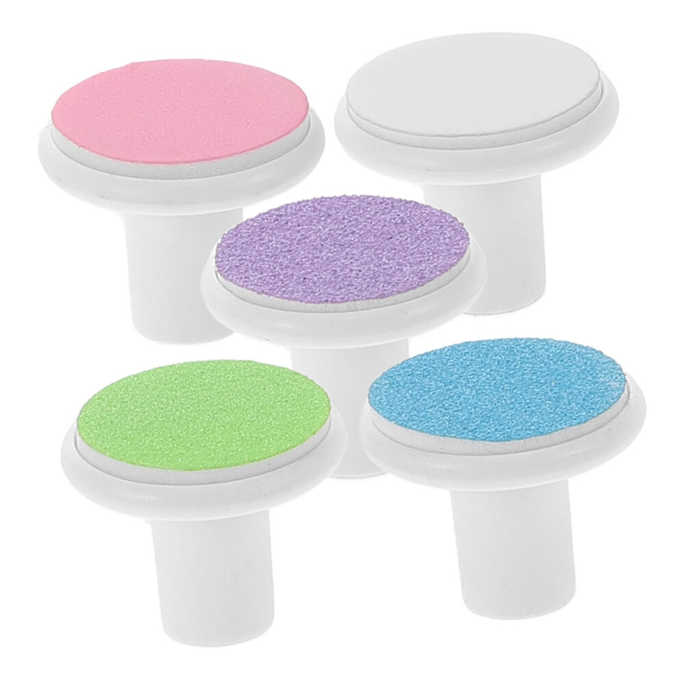 5pcs Electric Nail Grinder Replacement Heads with Durable Abrasive Surface for Safe Nail Care