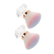 2pcs Soft Bristle Nail Cleaning Brush with Ergonomic Handle for Manicure and MultiPurpose Use