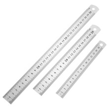 15 Pcs Steel Ruler Office Multi-Purpose Ruler Art