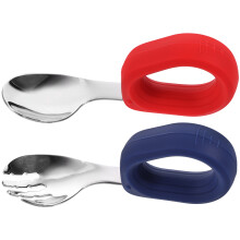 1Ensemble Ensemble Fourchette Bébé Silicone Pour Repas
