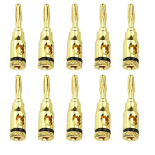 72 Pcs Gold Plated 4mm Banana Plug Audio Speaker Cable Socket