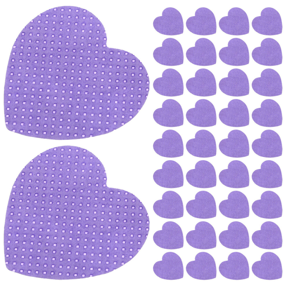 Ohphcall 2 Count Nail Glue Remover Fingernail Polish Pads Heart Shaped Makeup