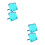 4Pièces -Partition Pliable ABS Bleu Réglable Pour Enfants 6