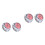4Pcs Stylish Red Ring Watch Mini Time Display for Women 4