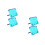 4Pièces -Partition Pliable ABS Bleu Réglable Pour Enfants 4