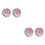4Pcs Stylish Red Ring Watch Mini Time Display for Women 6