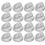 400 Pcs  Caps Pvc Pin Backs Keepers Replacement Brooch Clasp 1