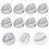 400 Pcs  Caps Pvc Pin Backs Keepers Replacement Brooch Clasp 10