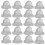 400 Pcs  Caps Pvc Pin Backs Keepers Replacement Brooch Clasp 8