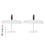 2 Sets Hand Toss Plane Foam White Model Flight 48c 1