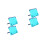 4Pièces -Partition Pliable ABS Bleu Réglable Pour Enfants 5