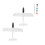 2 Sets Hand Toss Plane Foam White Model Flight 48c 9