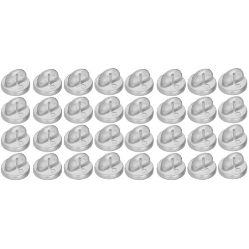 400 Pcs  Caps Pvc Pin Backs Keepers Replacement Brooch Clasp 1