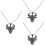 3 Sets Metal Bull Head Pendant Key Crafts Abalone Shellfish 5