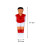 9pcs plastic table football men replacement parts red 2