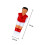 9pcs plastic table football men replacement parts red 4