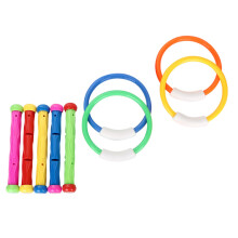 5 Sets Diving Rings Wear-Resistant Pool Sticks Random Color