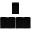 5Pcs Black Plastic Mic Flag Cube Compatible Microphone Holder Cover 6