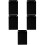 5Pcs Black Plastic Mic Flag Cube Compatible Microphone Holder Cover 8