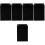 5Pcs Black Plastic Mic Flag Cube Compatible Microphone Holder Cover 5