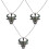 3 Sets Metal Bull Head Pendant Key Crafts Abalone Shellfish 2