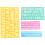 2 Pcs Alphabet Number Stencils Scale Template Spray Painting Graffiti 1