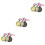 15pcs Plastic Golfing Tees Golf Ball Holders Tee For Golf Course Use Random Color 5