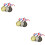 15pcs Plastic Golfing Tees Golf Ball Holders Tee For Golf Course Use Random Color 8