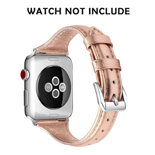 Συμβατό λουράκι Apple Watch, γνήσιο δέρμα, μοντέρνος σχεδιασμός, άνετη εφαρμογή για Apple 1