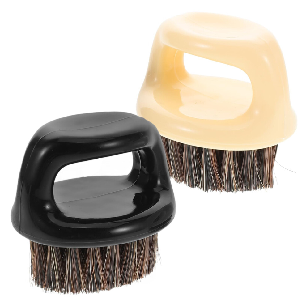 Beard Brush Set for Men 2pcs Boar Bristle Grooming Brushes Gentle Skin Care and Travel Styling