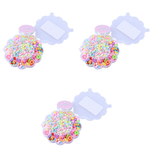 3 Sets 520Pcs Assorted Beads Set For Jewelry Making Craft Kits 2