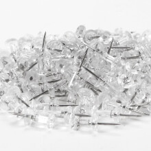 Thumb Tacks With Steel Points, Portable Durable Push Pins For Decorative Organizing Multipurpose Usage In Home Office Craft Projects (400 Clear)