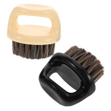Beard Grooming Kit for Men with Soft Bristle Beard Brush, Dual Color Neck Duster Styling Set