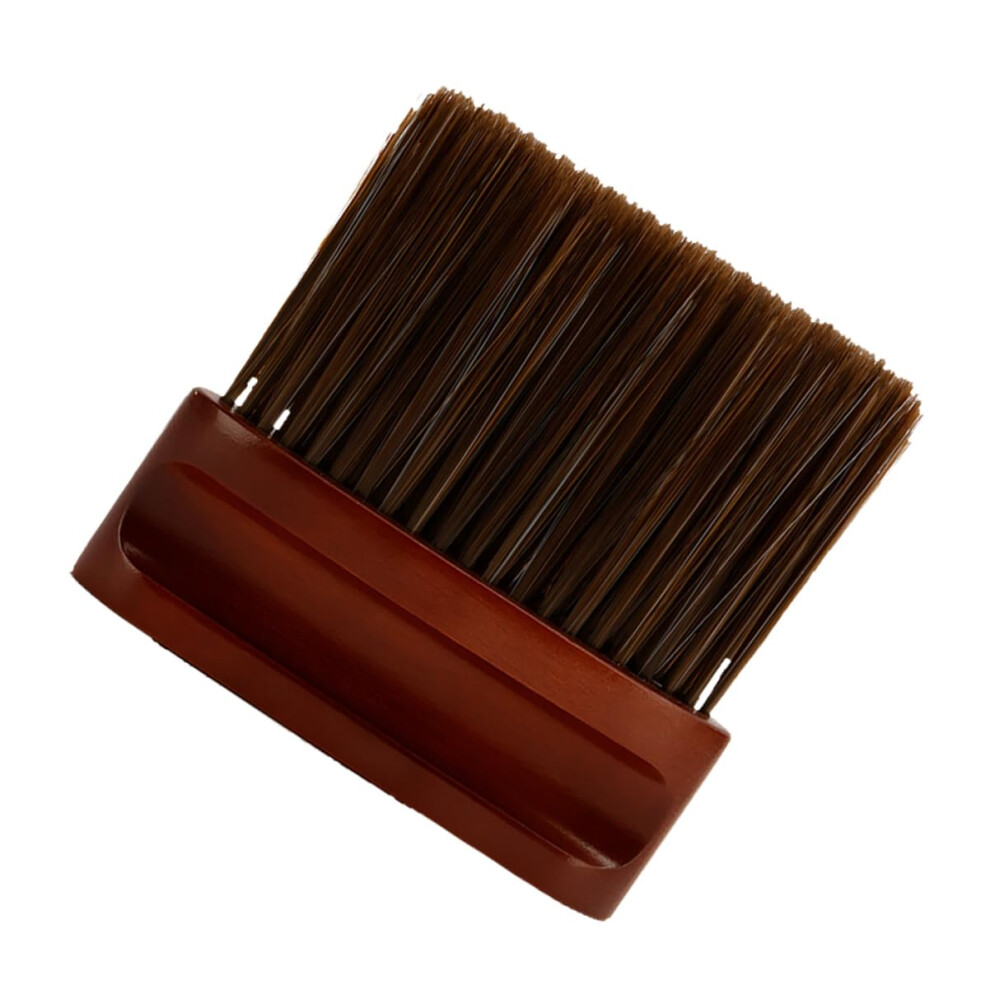 Barber Neck Duster with Soft Bristles Wooden Handle for Gentle Hair Removal and Salon Use
