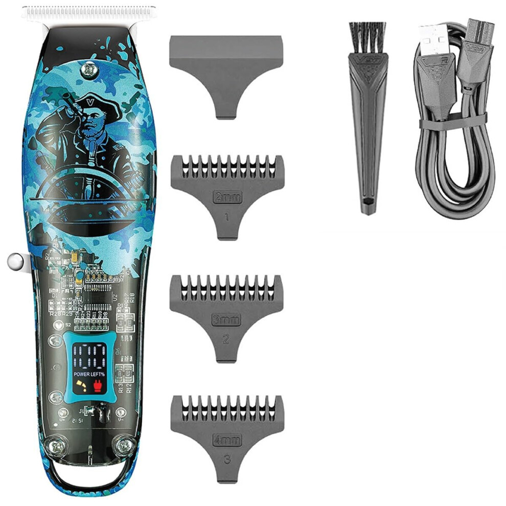 Professional Cordless Hair Clipper and Beard Trimmer for Men, Low Noise USB Rechargeable