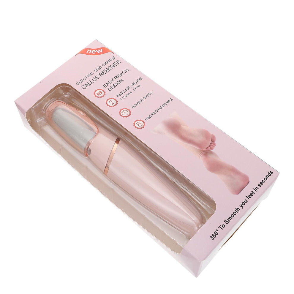 Electric Foot File and Callus Remover for Dry Skin, Smooth Heels, Rechargeable Pedicure Tool