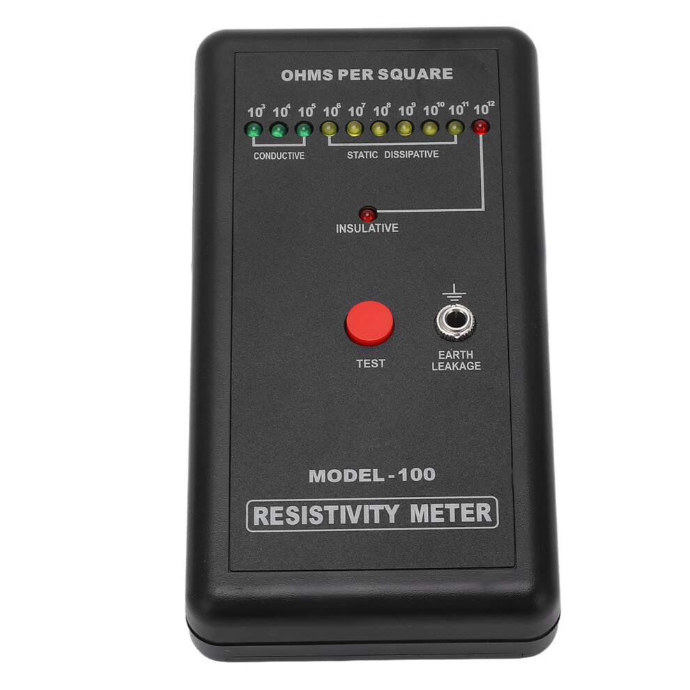 Surface Resistance Tester, 6F22 9V, Precise Static Meter 7891381605082