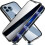 Capa magnética de privacidade compatível com iPhone 13 Pro Max, com proteção total em vidro temperado de dupla face - Preta 1