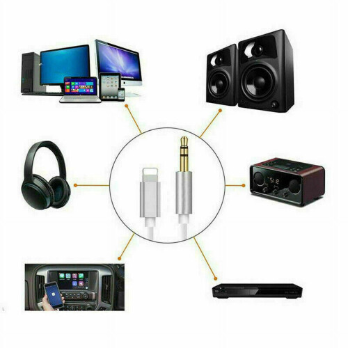 Καλώδιο ήχου Simyoung 3.3' αρσενικό Lightning σε 3.5mm 2
