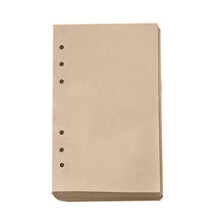 WRXMIJNHGSA Notesbog 80 ark notesbogsrefill indvendig A6-papirsider vintage retro kraftpapir