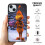 Capa para celular Grin-Ch compatível com iPhone 15, capa protetora resistente a impactos com PC + TPU para câmera dupla, compatível com iPhone 15. 3