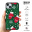 Feliz Natal! Capa para celular compatível com iPhone 15, capa protetora à prova de choque com PC + TPU para câmera dupla, compatível com iPhone 3